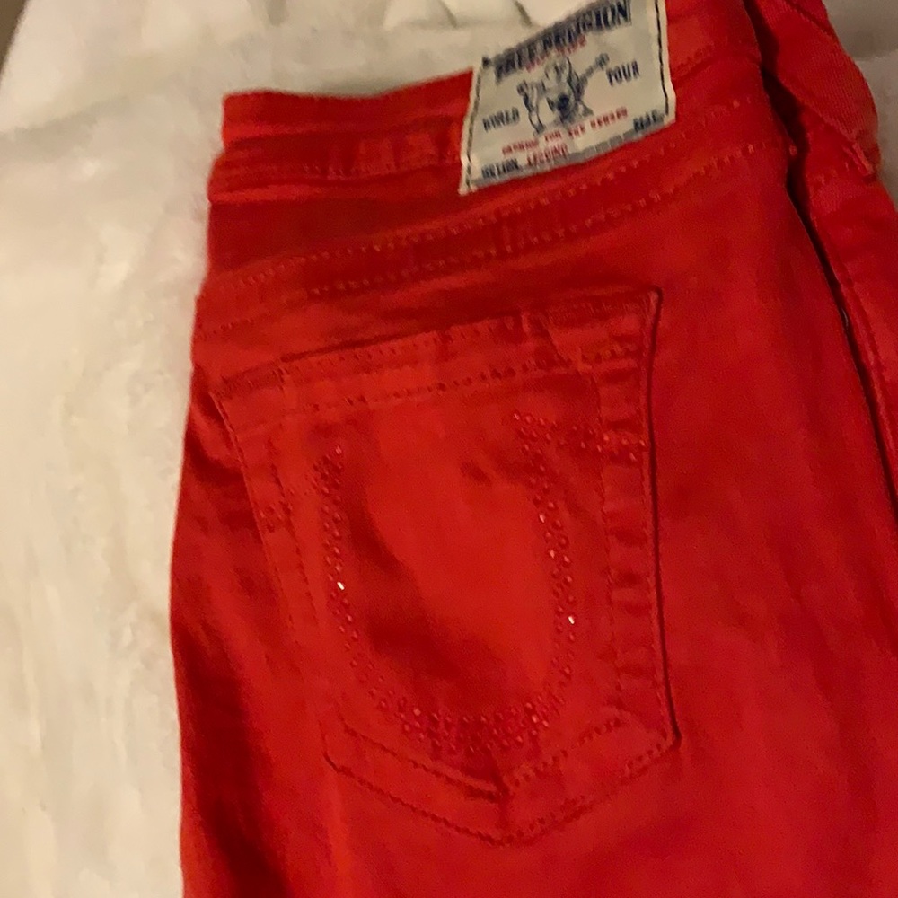 Red True Religion Jeans